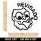 Revisado Owl Spanish Homework Revised Teacher Stamp Self-Inking Rubber Stamp for Stamping Ink Stamper Crafting Planners